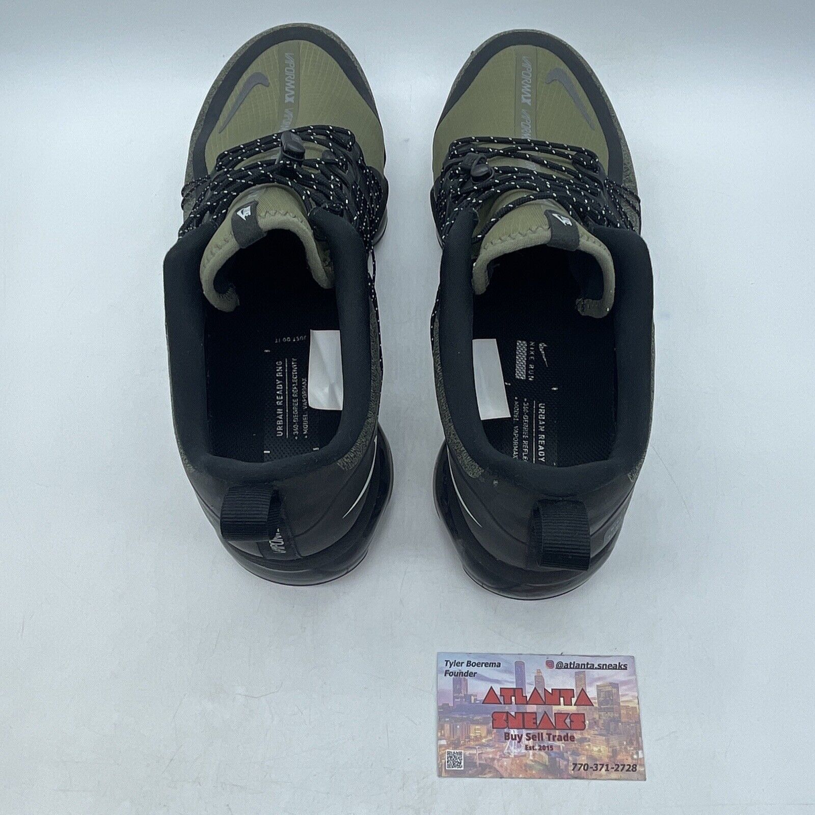 Size 9.5 - Nike Air VaporMax Run Utility Medium Olive Black Grey (AQ8810-201)