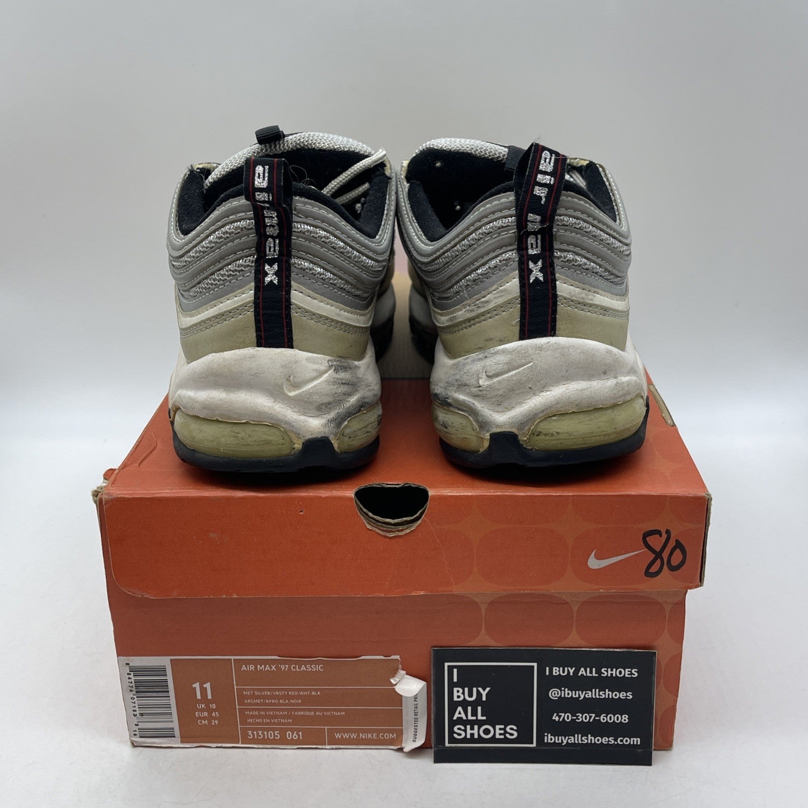 Size 11 - Nike Air Max '97 Classic HOA Silver (313105-061)