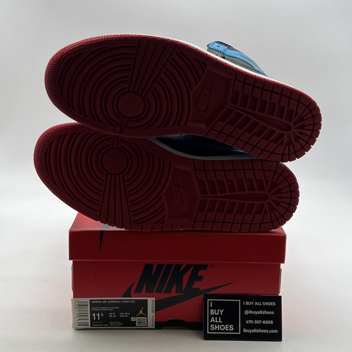 Size 11.5 - Air Jordan 1 High OG UNC To Chicago 2020 (CD0461-046)