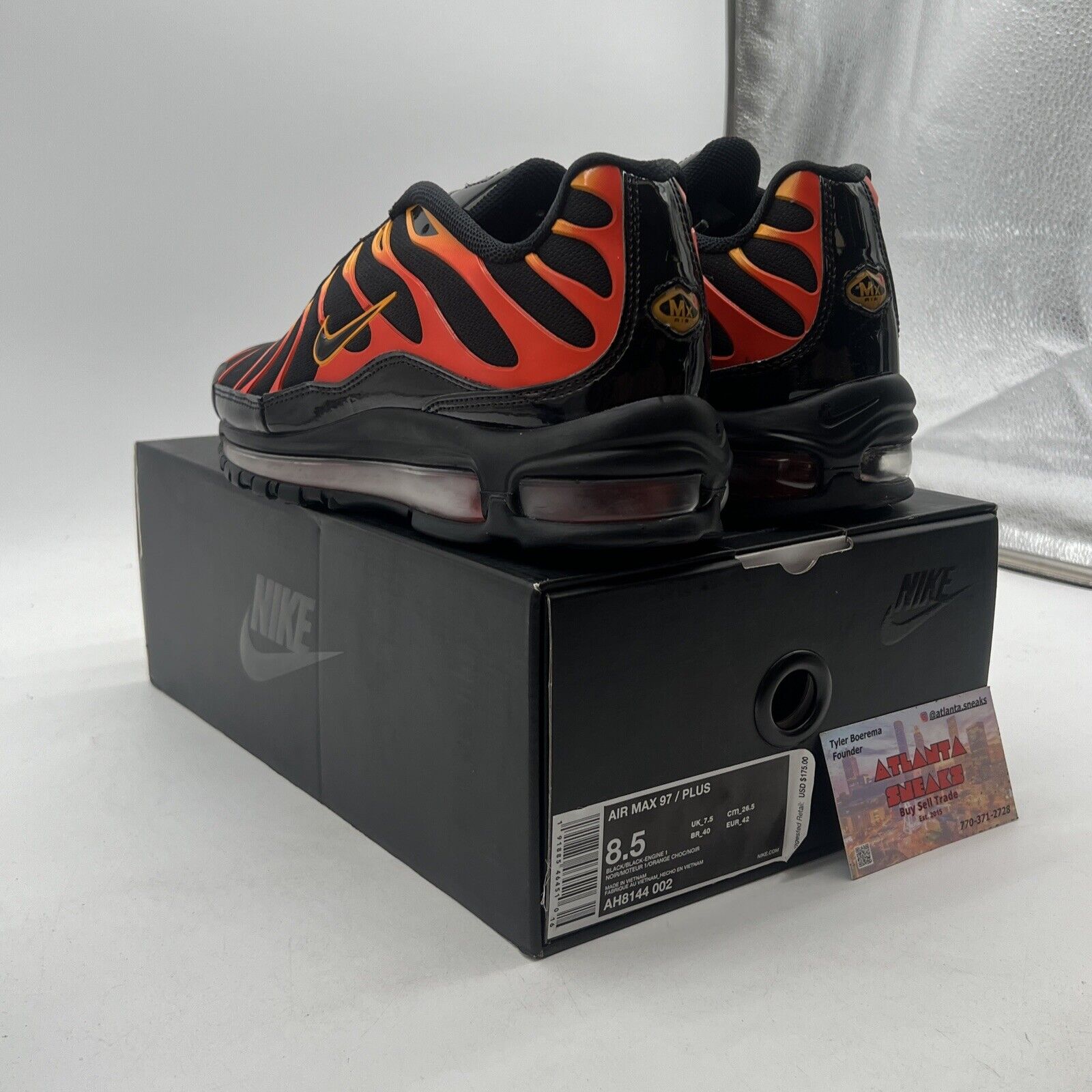 Size 8.5 - Nike Air Max 97 Plus Shock Orange (AH8144-002)