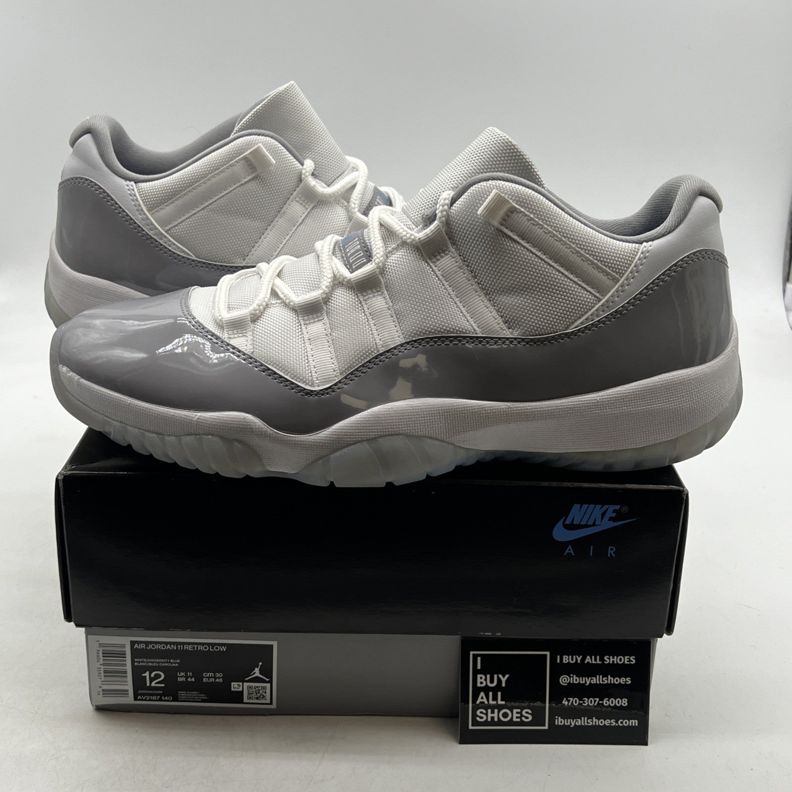 Size 12 - Air Jordan 11 Retro Low Cement Grey (AV2187-140)