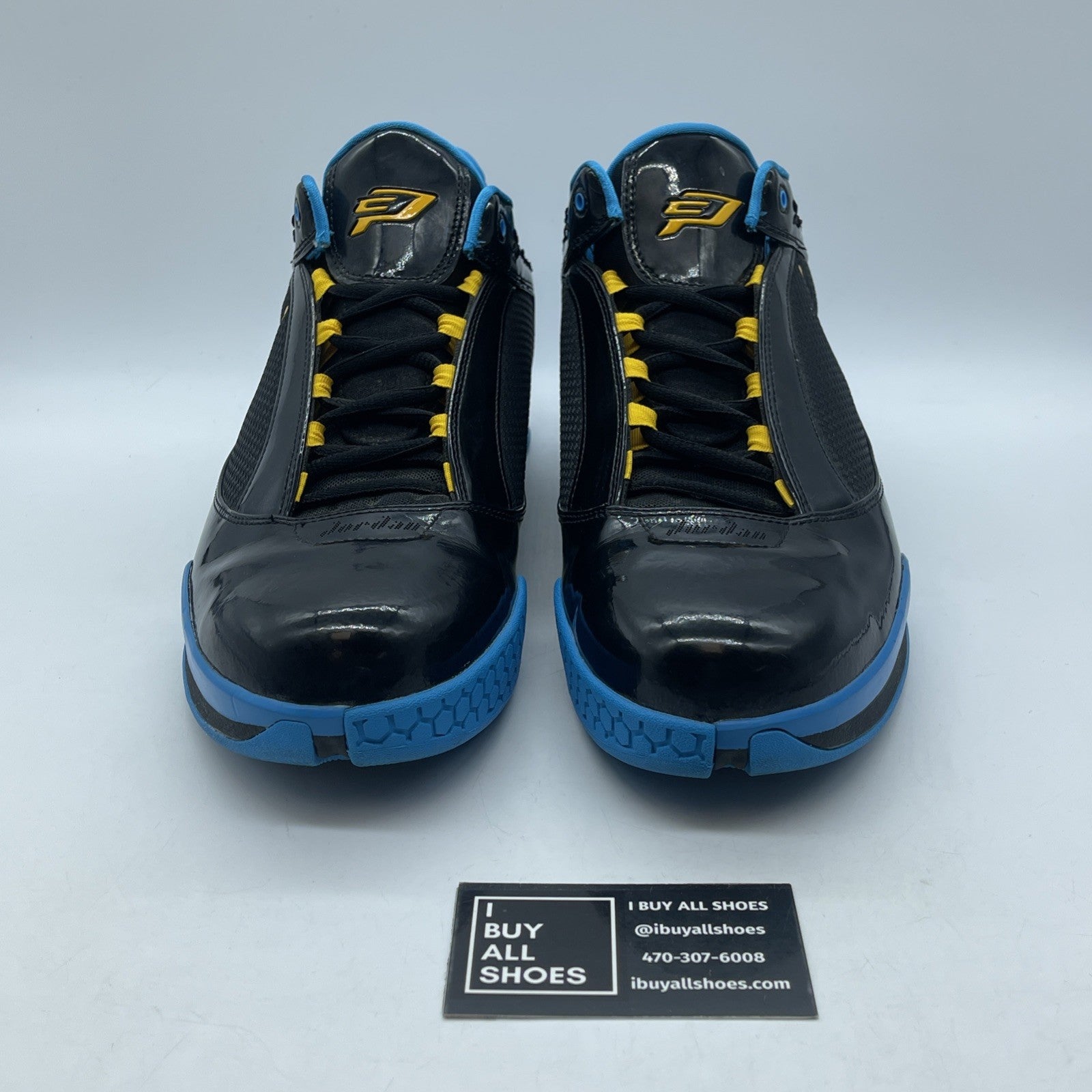 Size 12 - Jordan CP 2 Quick Black Orion Blue Black Blue (467821-015)