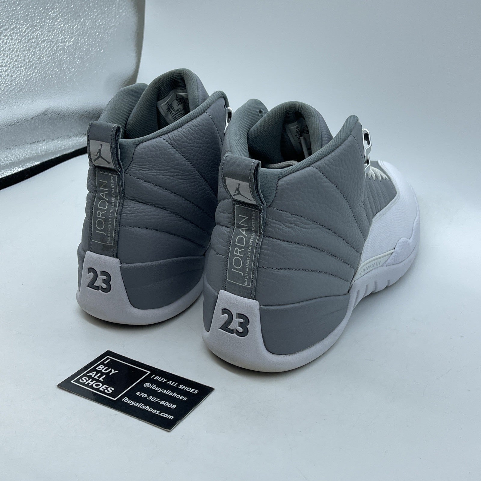 Size 11 - Jordan 12 Stealth 2022 Grey White Leather (CT8013-015)