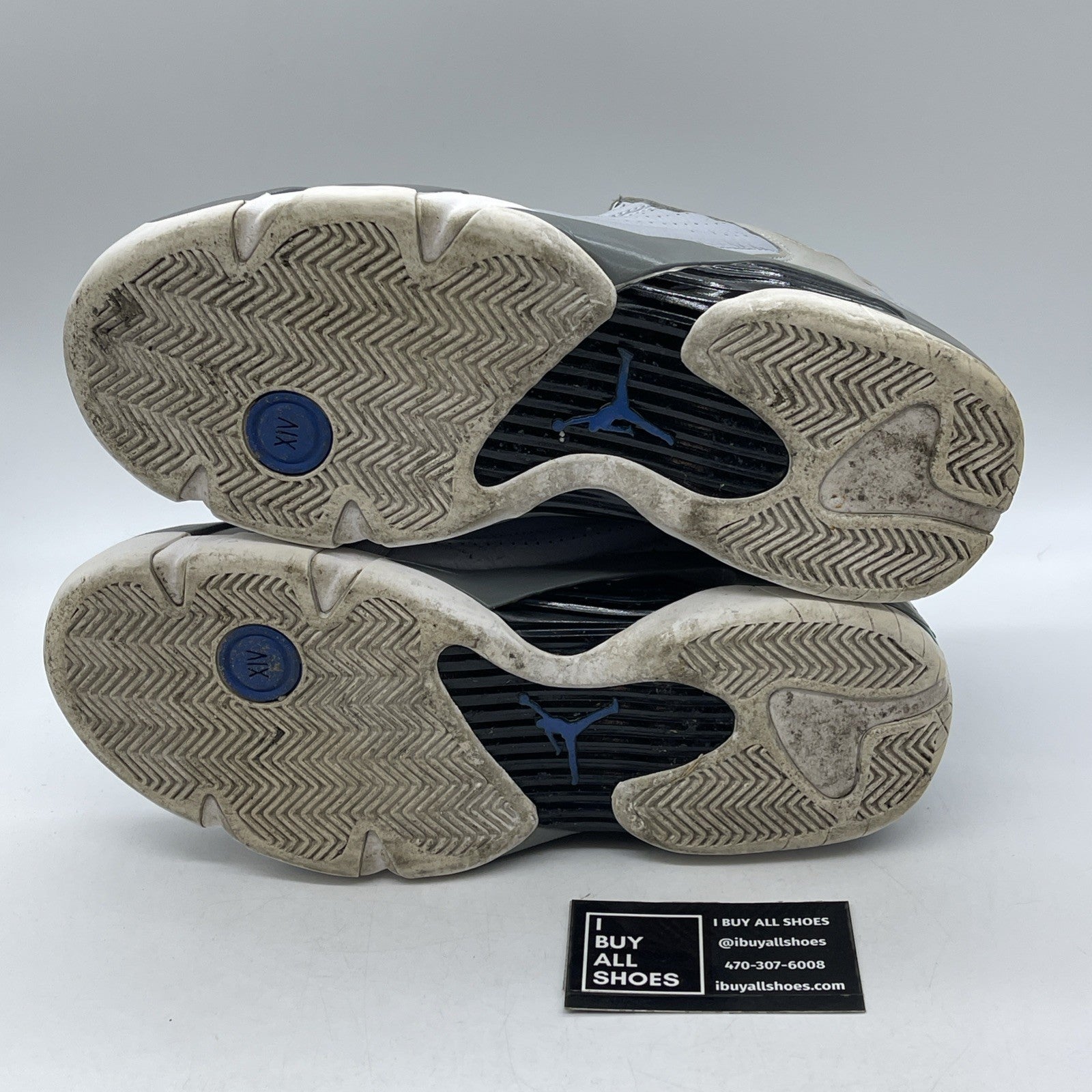 Size 10.5 - Air Jordan 14 Retro Wolf Grey (487471-004)