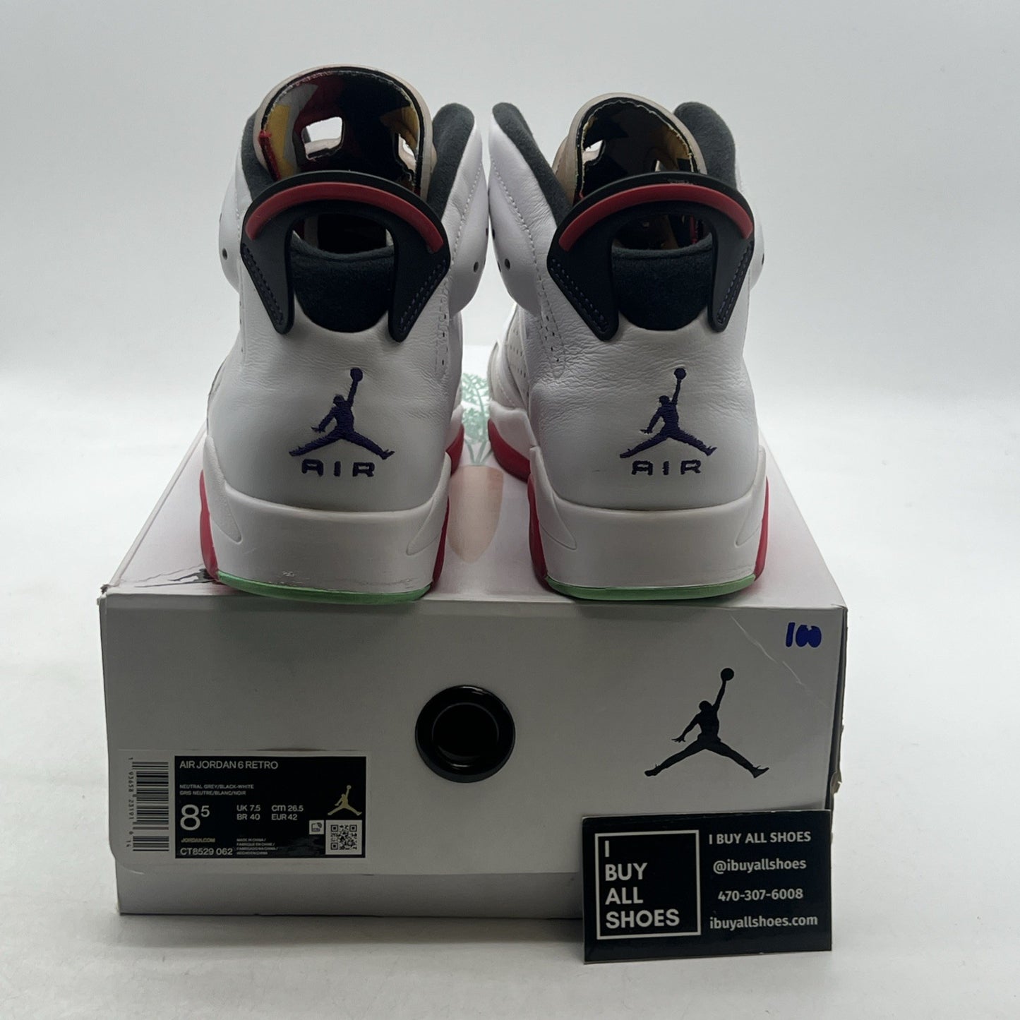 Size 8.5 - Air Jordan 6 Retro Hare (CT8529-062)