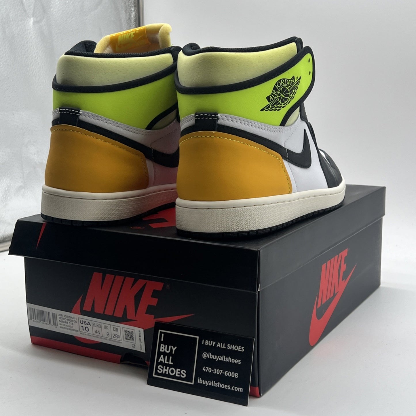Size 10 - Air Jordan 1 Retro High OG Volt (555088-118)