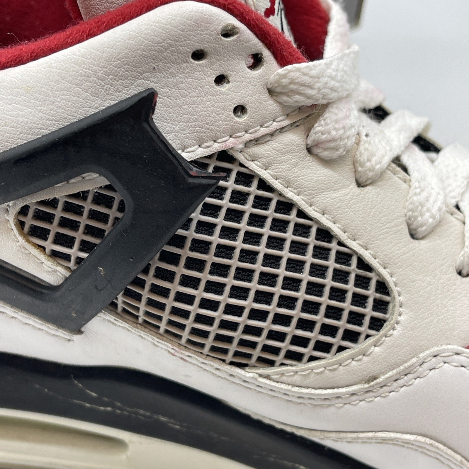 Size 9.5 - Air Jordan 4 Retro Mars Blackmon White Red Leather (308497-162)