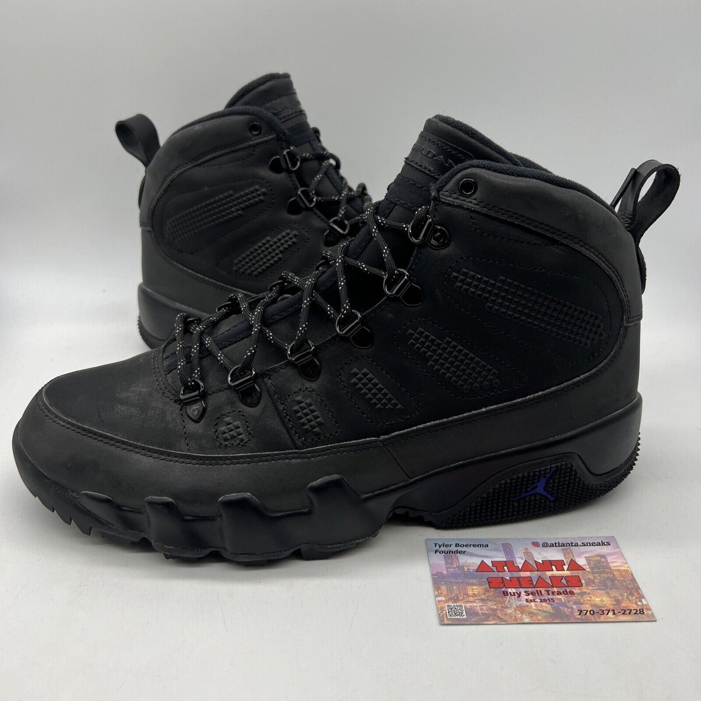 Size 11.5 - Jordan 9 Retro Boot NRG Black Concord 2018 (AR4491-001)