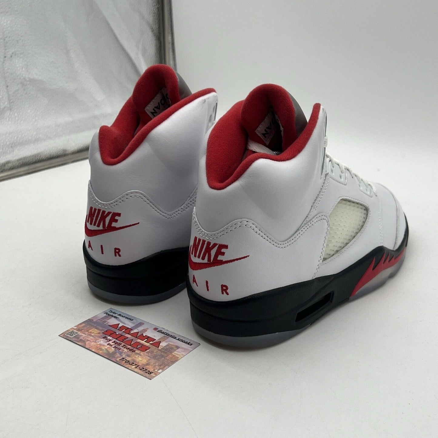 Size 8.5 - Jordan 5 Retro Mid Fire Red White Black Red Leather (DA1911-102)