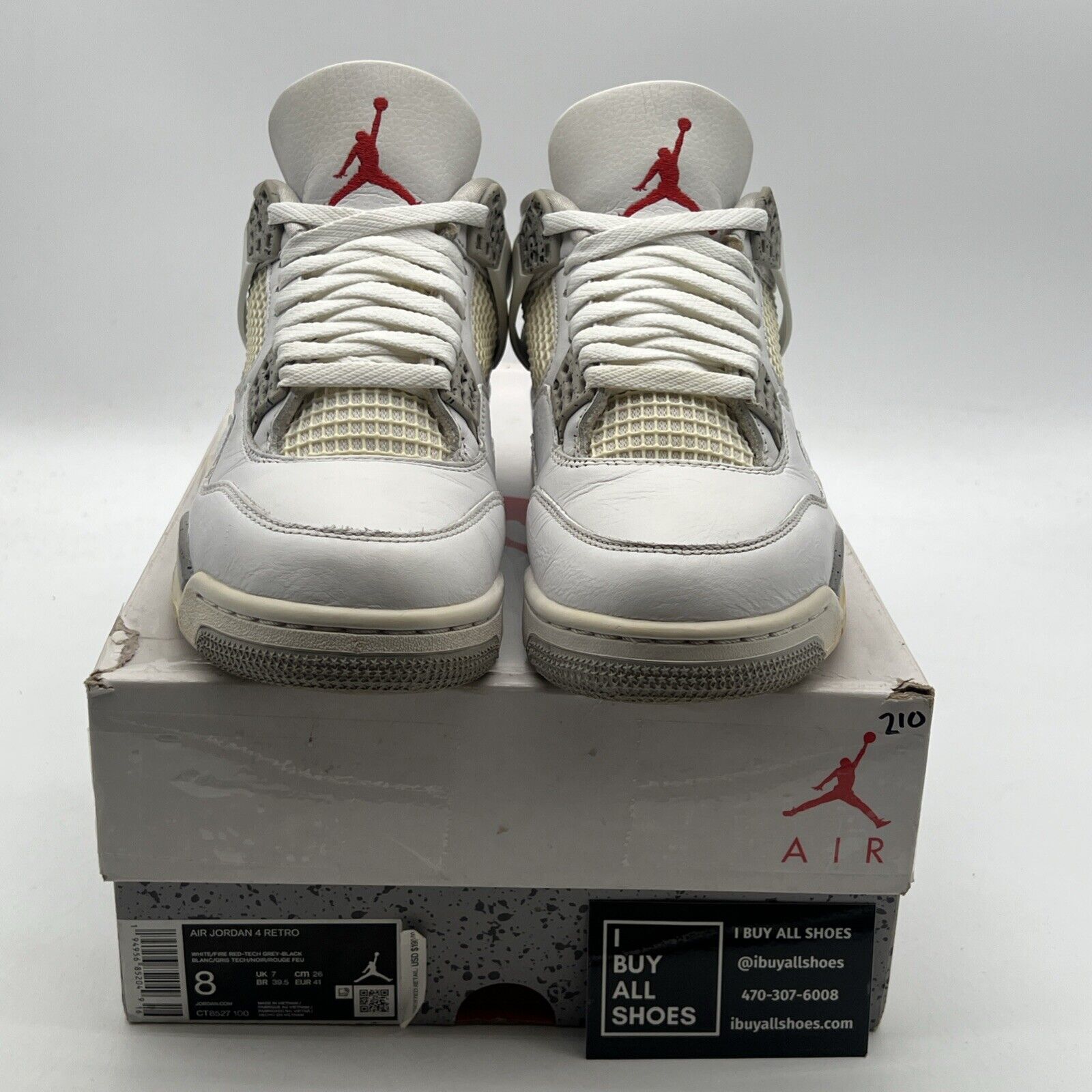Size 8 - Air Jordan 4 Retro Mid White Oreo (CT8527-100)