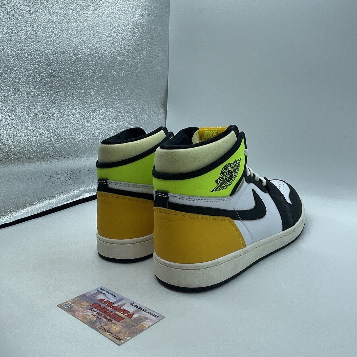 Size 11 - Jordan 1 Retro High OG Volt Black Yellow Green White (555088-118)