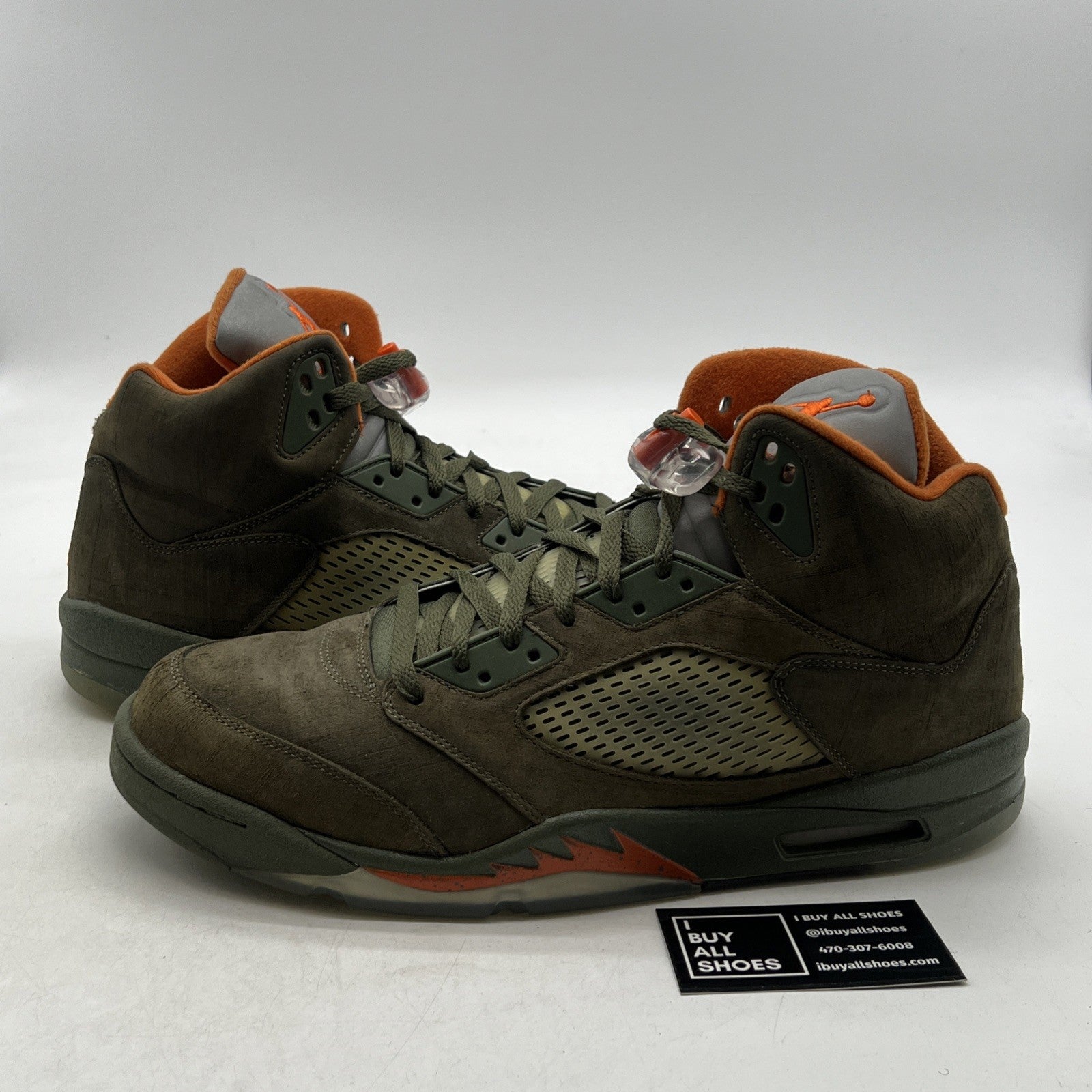 Size 14 - Air Jordan 5 Retro LS Olive (314259-381)