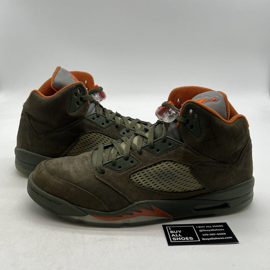 Size 14 - Air Jordan 5 Retro LS Olive (314259-381)