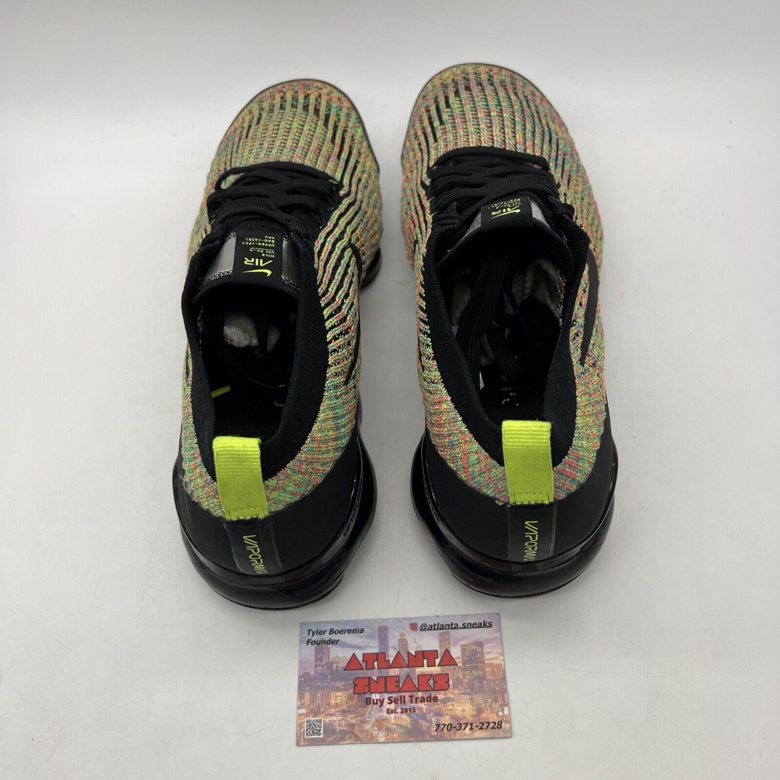 Size 12 - Nike Air VaporMax Flyknit 3 Multi-Color Black (AJ6900-006)