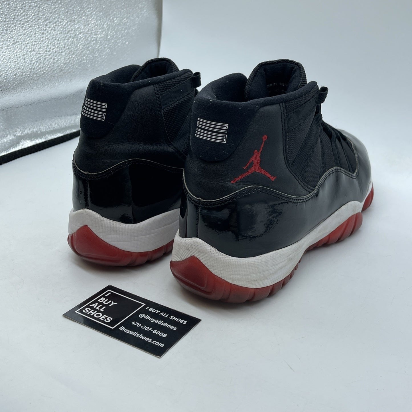 Size 11.5 - Jordan 11 Retro High Bred Black Suede Leather (378037-061)