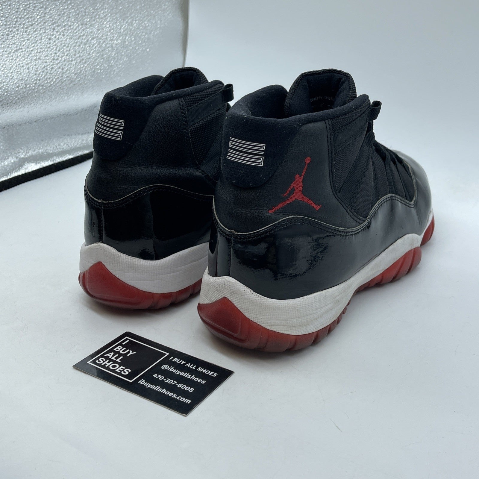 Size 11.5 - Jordan 11 Retro High Bred Black Suede Leather (378037-061)