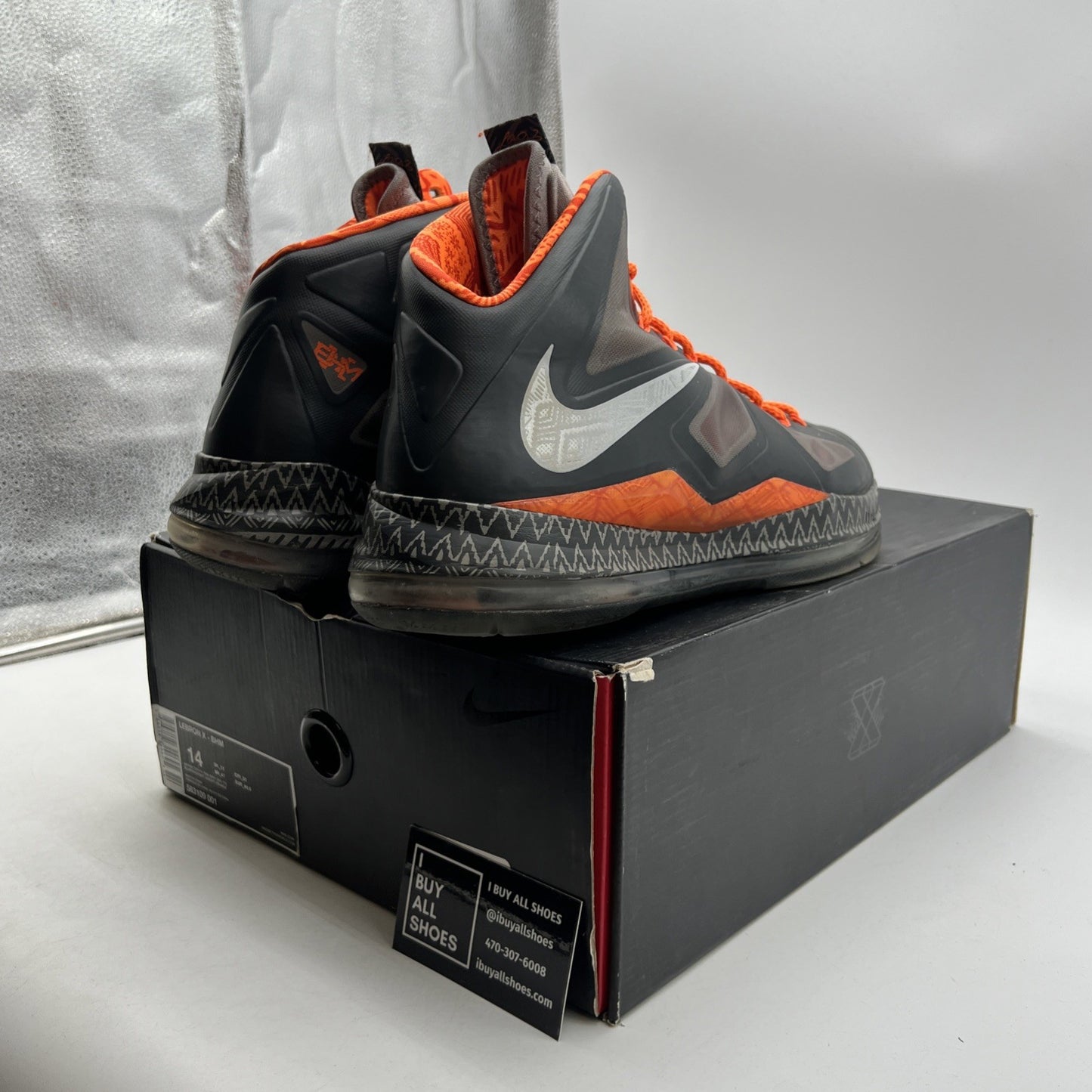 Size 14 - Nike LeBron 10 BHM - (583109-001)