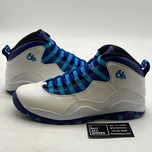 Size 9.5 - Air Jordan 10 Retro Charlotte Hornets (310805-107)