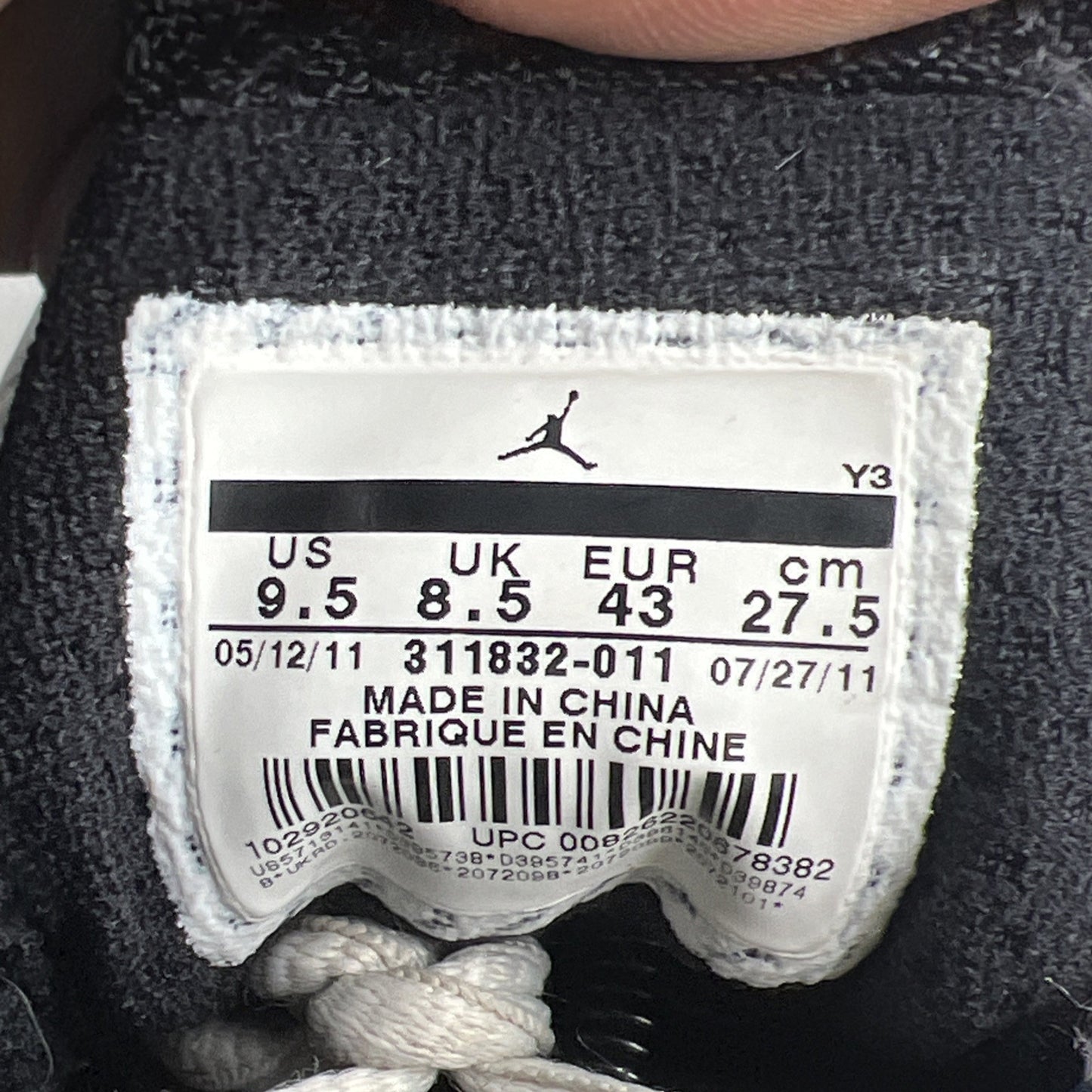 Size 9.5 - Air Jordan 14 Retro Graphite Navy (311832-011)