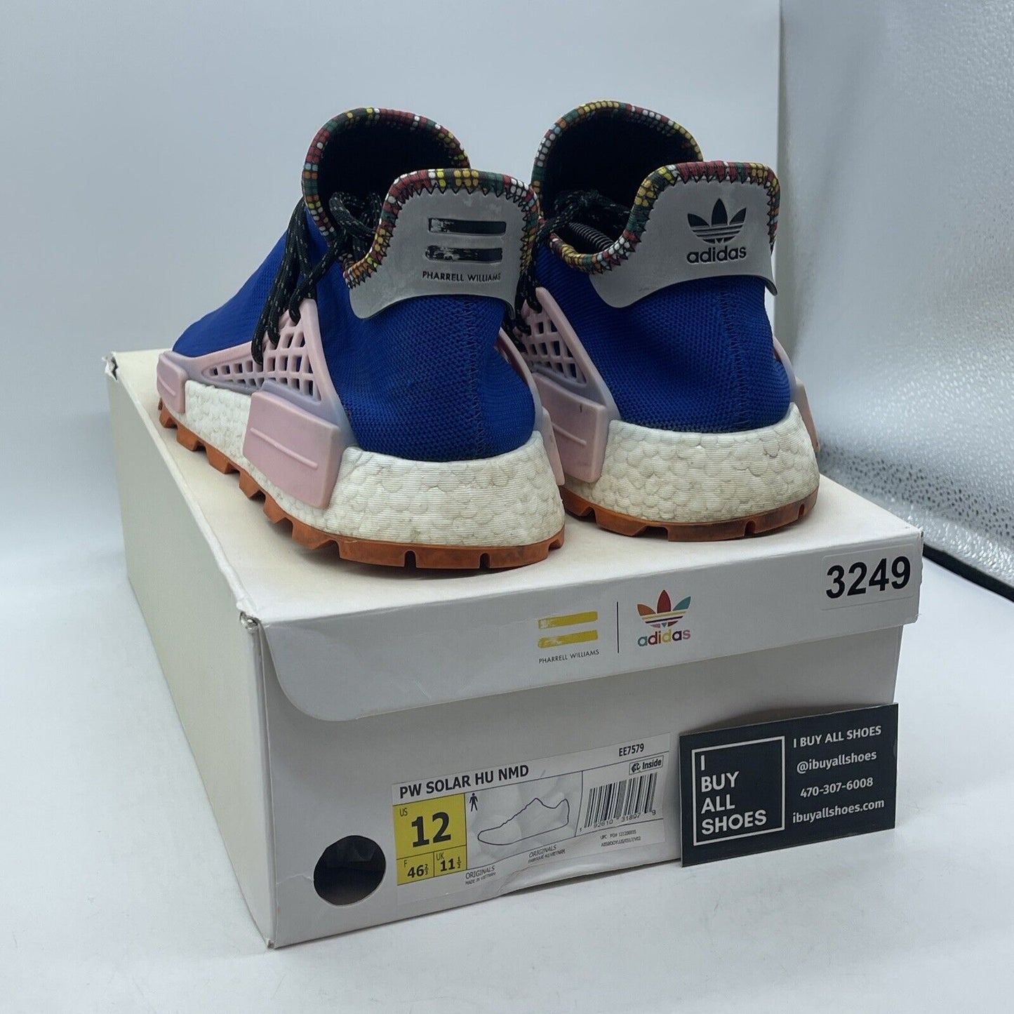 Size 12 - adidas Pharrell x NMD Human Race Inspiration Pack Blue Pink (EE7579)