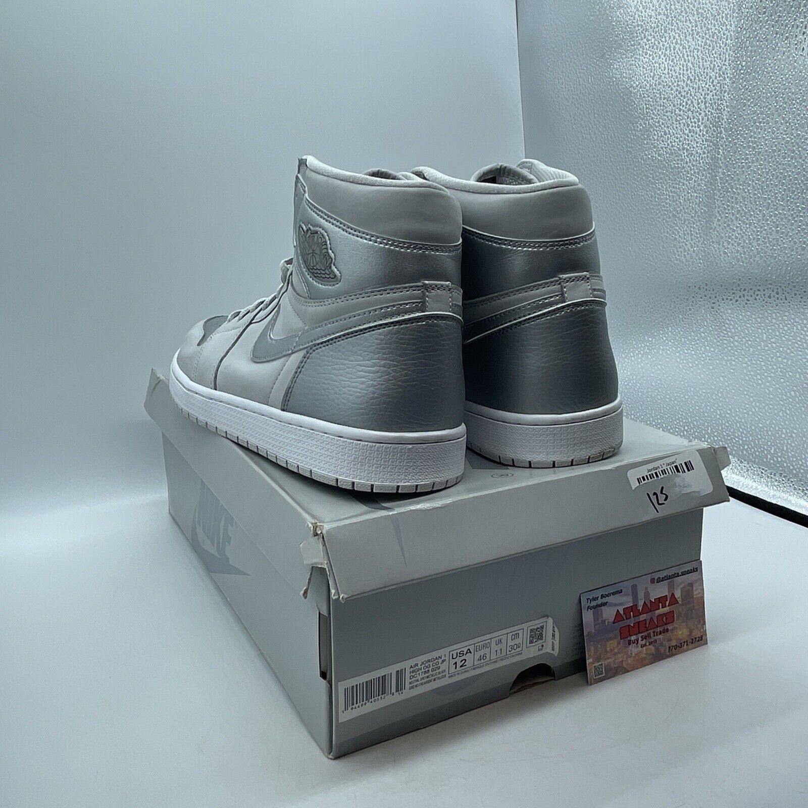 Size 12 - Air Jordan 1 Retro OG CO.JP High Tokyo White Silver (DC1788-029)