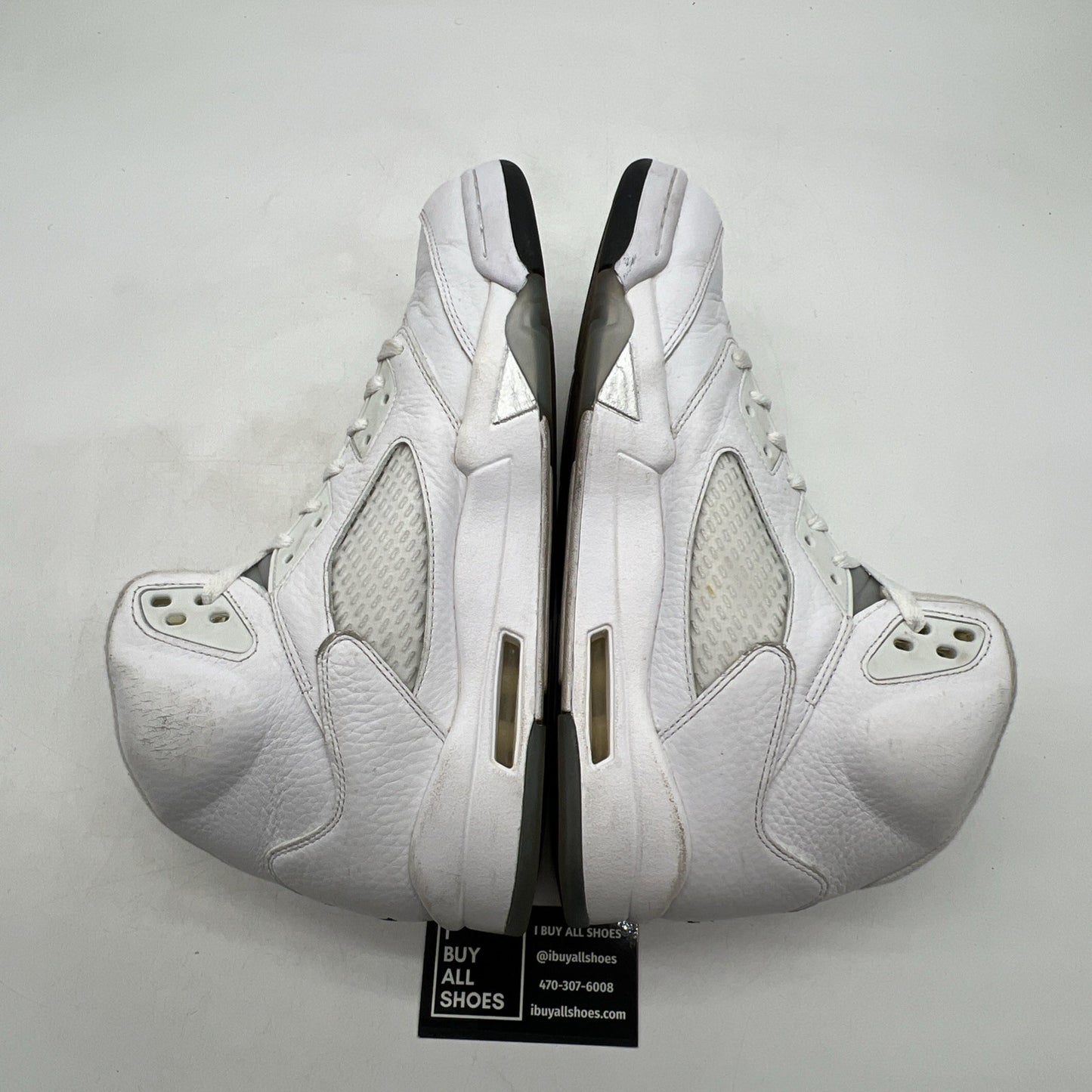 Size 11.5 - Air Jordan 5 Retro 2015 White Metallic (136027-130)