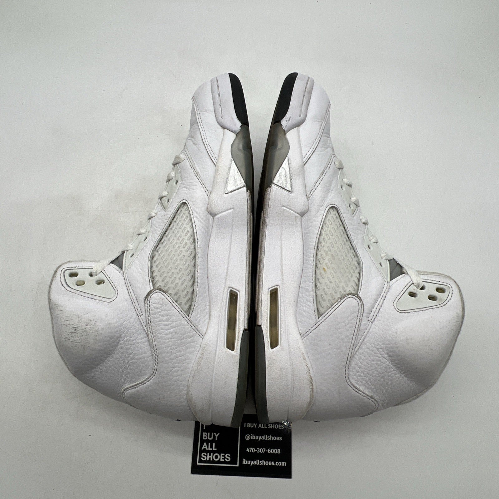 Size 11.5 - Air Jordan 5 Retro 2015 White Metallic (136027-130)