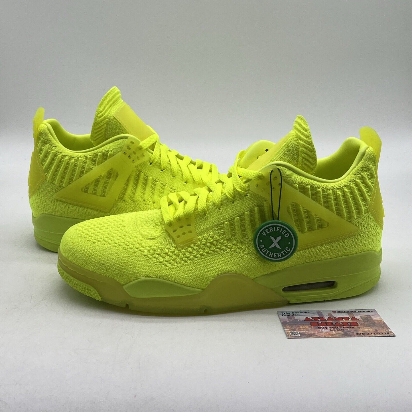 Size 12 - Air Jordan 4 Retro Flyknit Volt (AQ3559-700)