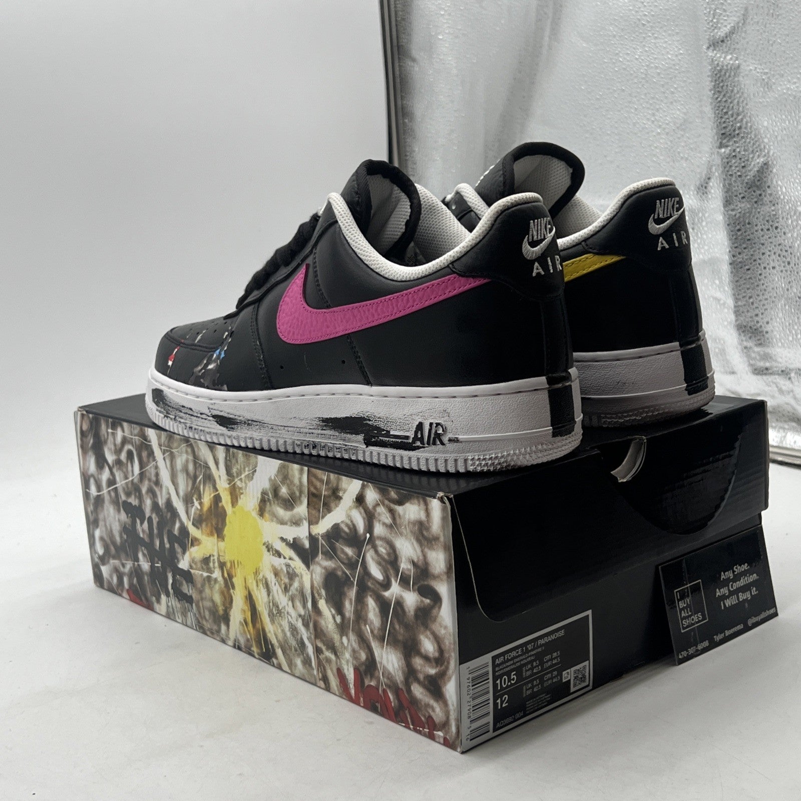Size 10.5 - Nike G-Dragon x Air Force 1 '07 Para-Noise 3.0 (AQ3692-004)