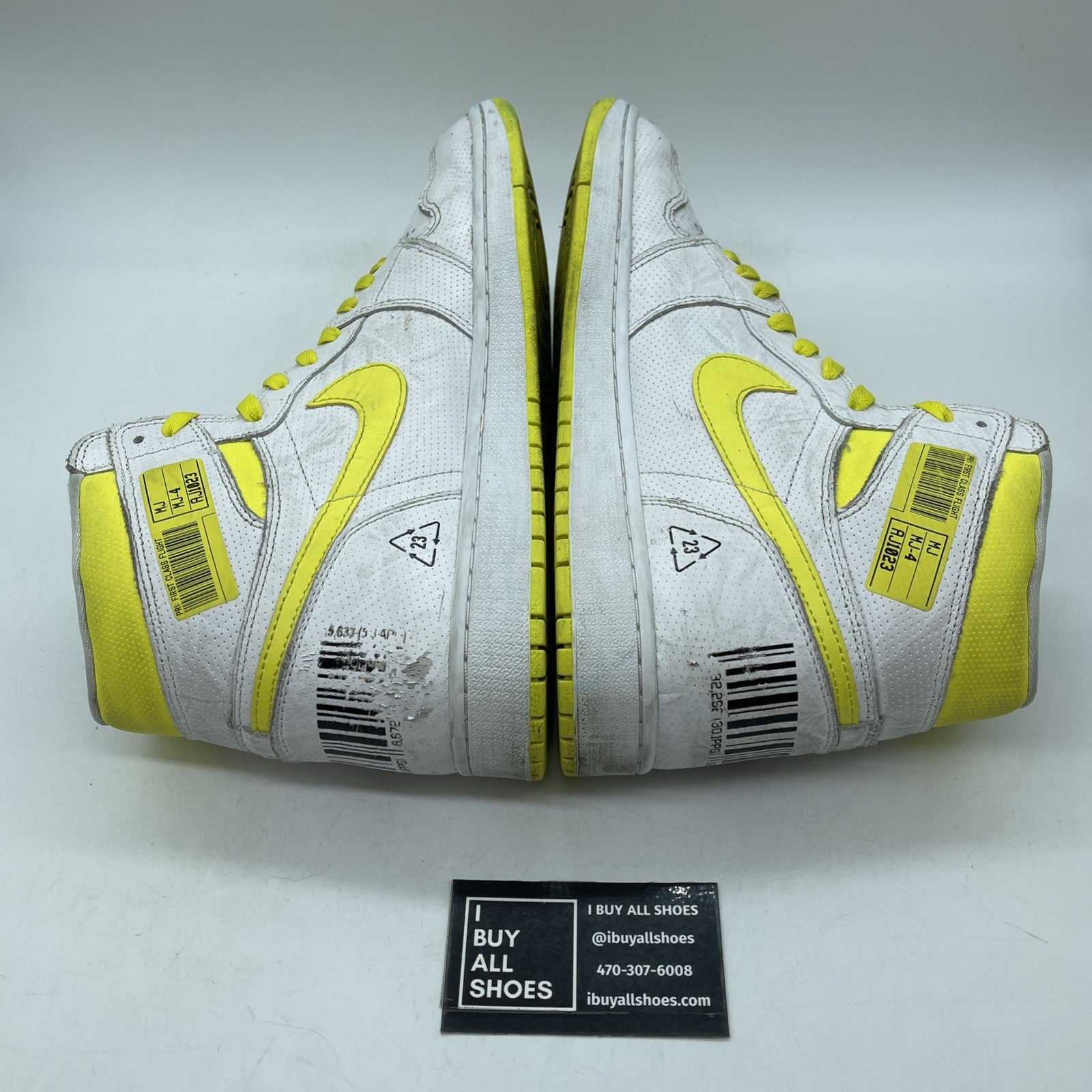 Size 12 - Air Jordan 1 Retro OG High First Class Flight Yellow (555088-170)