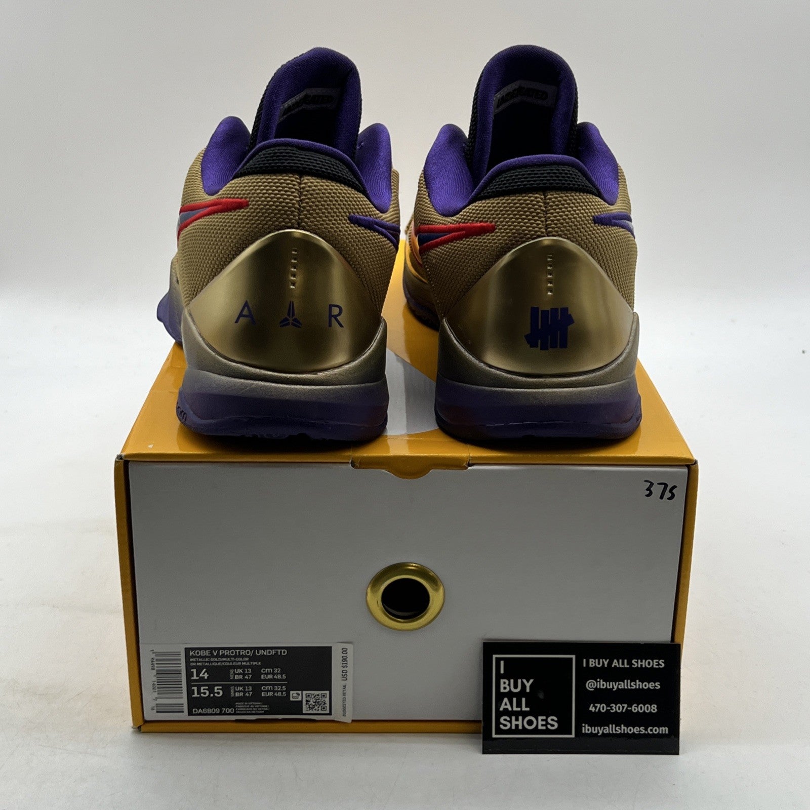 Size 14 - Nike Zoom Kobe 5 Protro x Undefeated Hall Of Fame (DA6809-700)