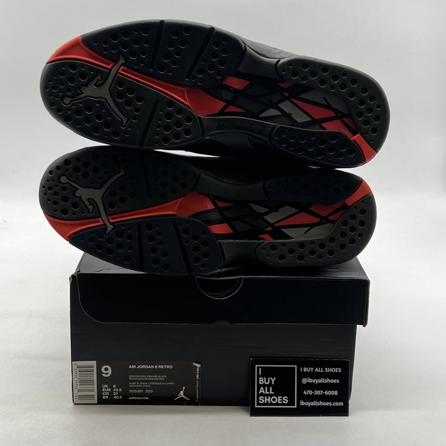 Size 9 - Air Jordan 8 Retro Take Flight (305381-305)