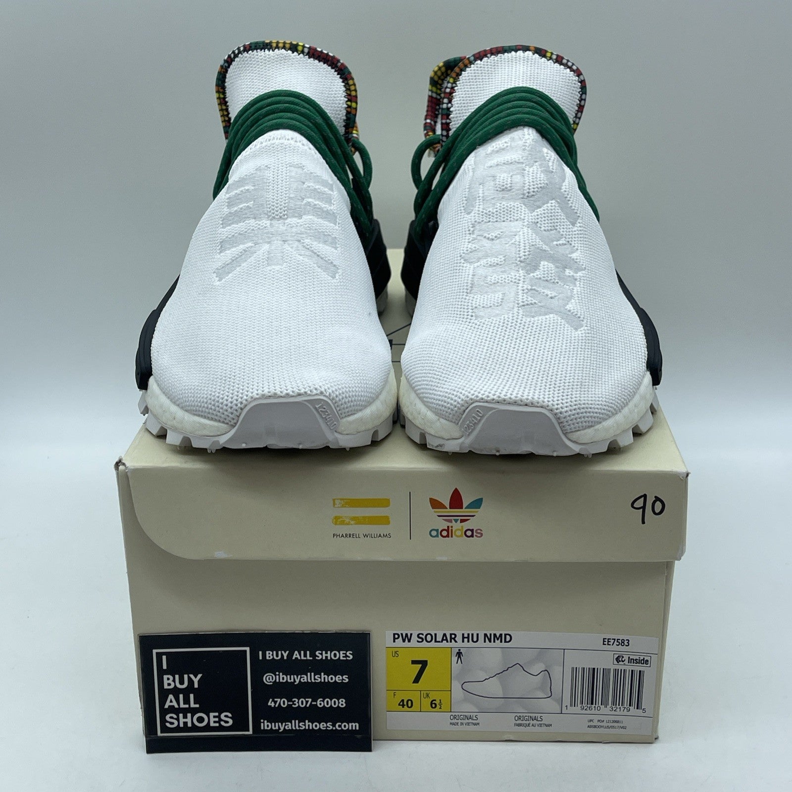Size 7 - adidas Pharrell x NMD Human Race Inspiration Pack White (EE7583)