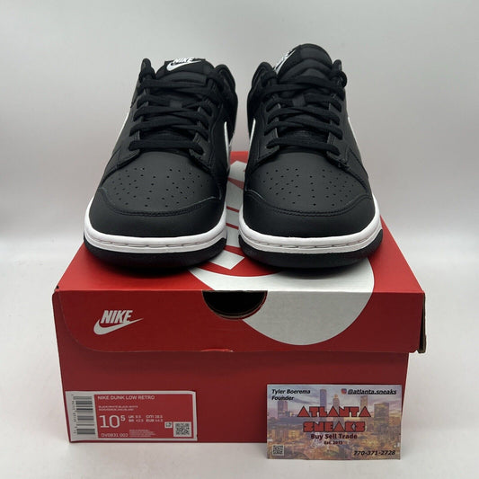 Size 10.5 - Nike Dunk Low Black Panda 2.0 Brand New Og All