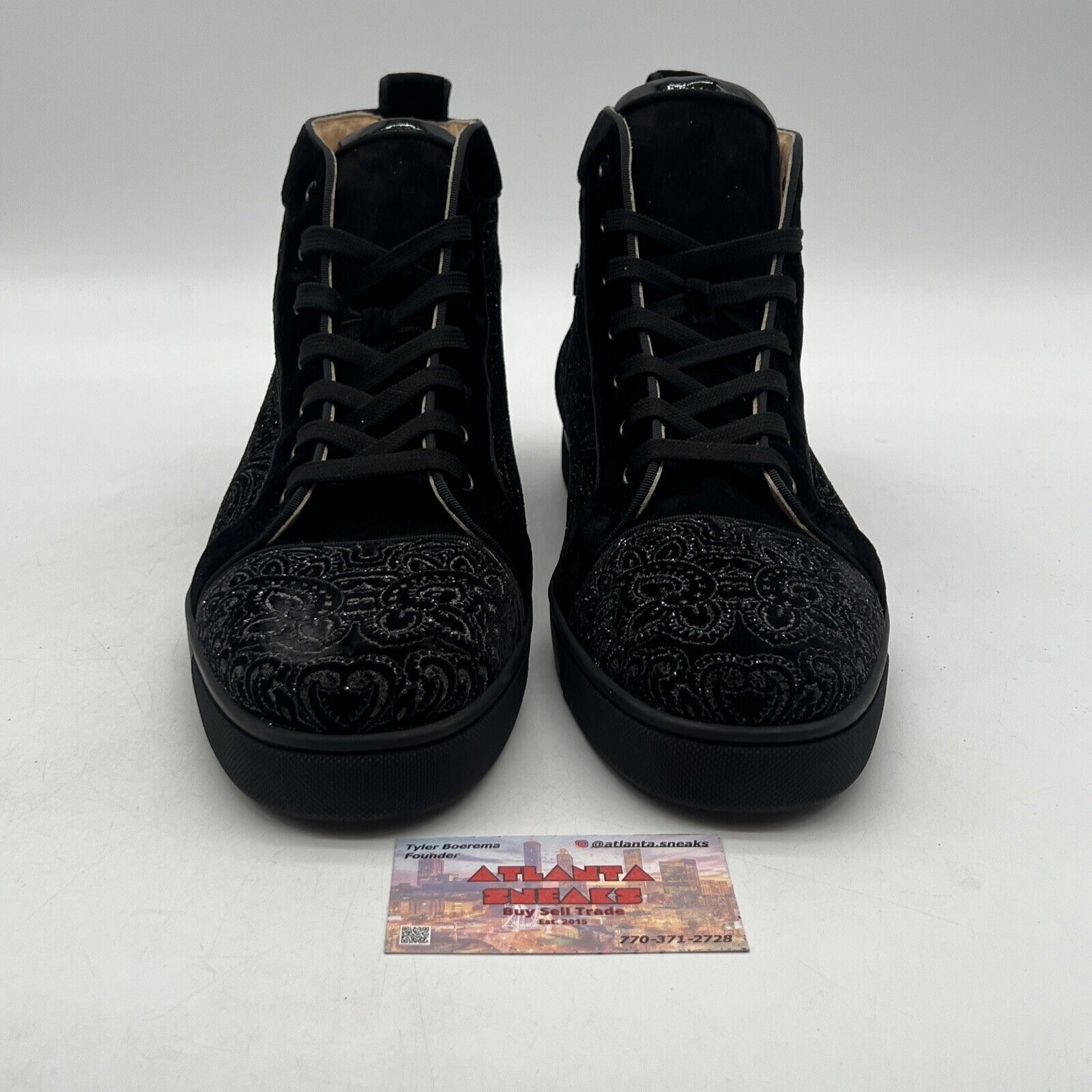 Size 13 - Christian Louboutin Louis Orlato High top Sneakers