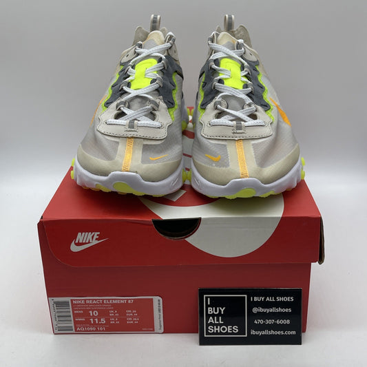 Size 10 - Nike React Element 87 Light Orewood Brown Suede (AQ1090-101)