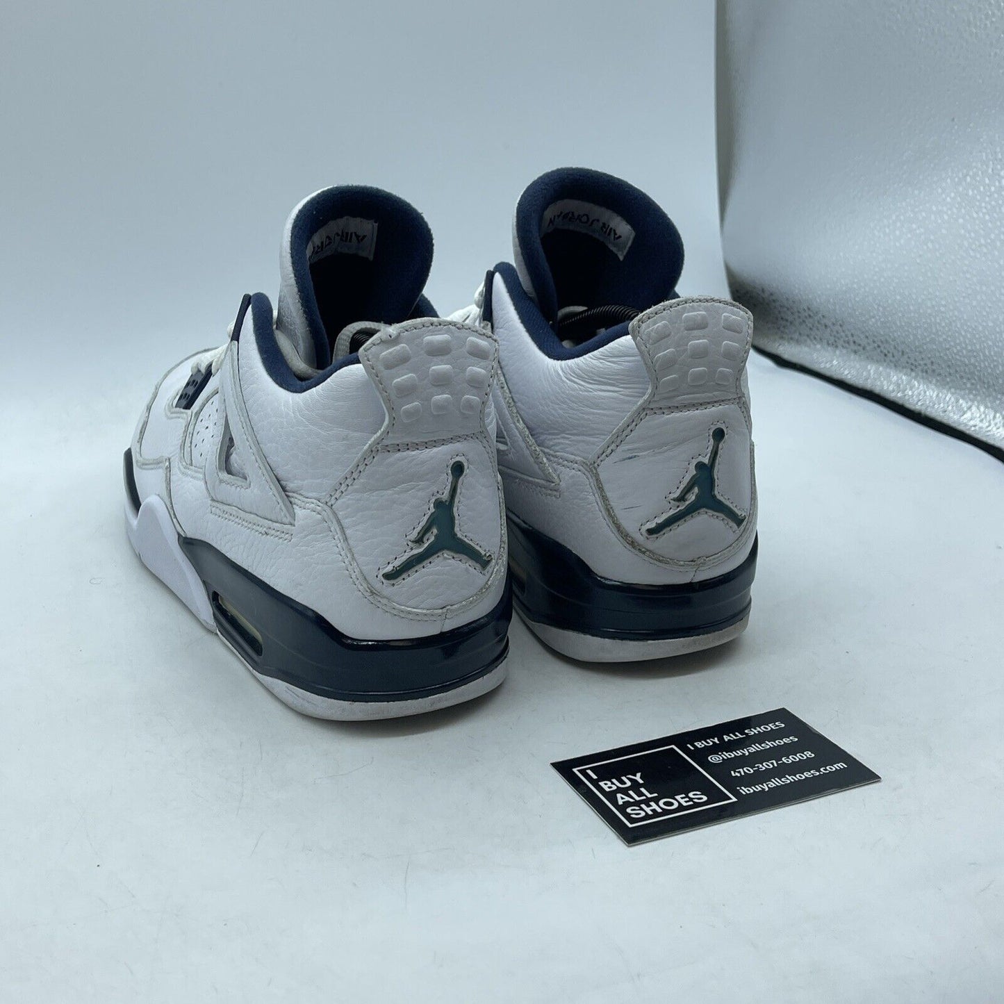 Size 10 - Air Jordan 4 Retro LS Columbia Blue White Leather (314254-107)