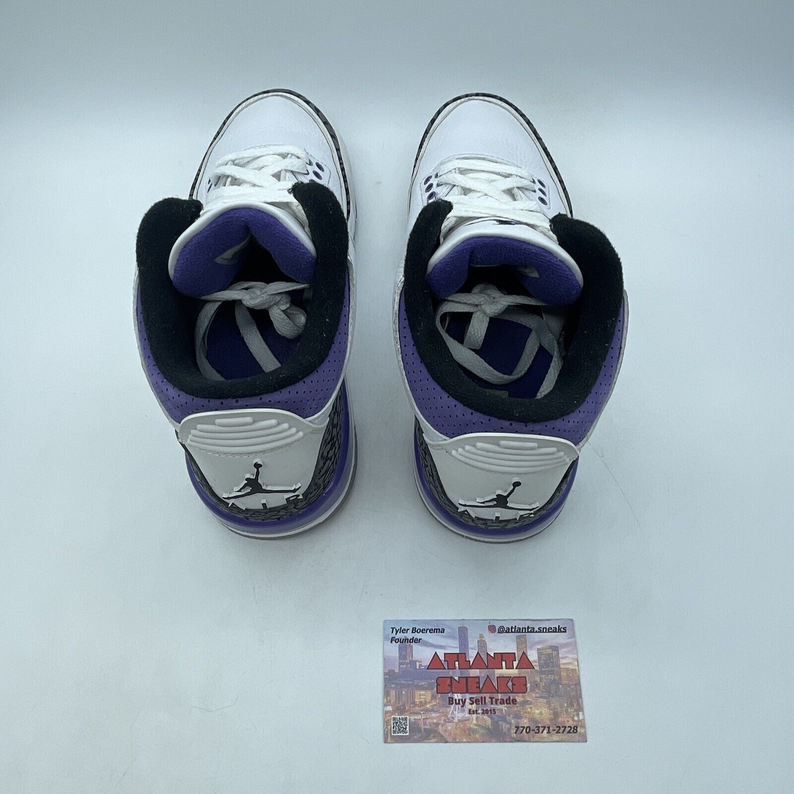 Size 6 (GS) - Jordan 3 Retro Mid Dark Iris White Grey Purple Black (DM0967-105)