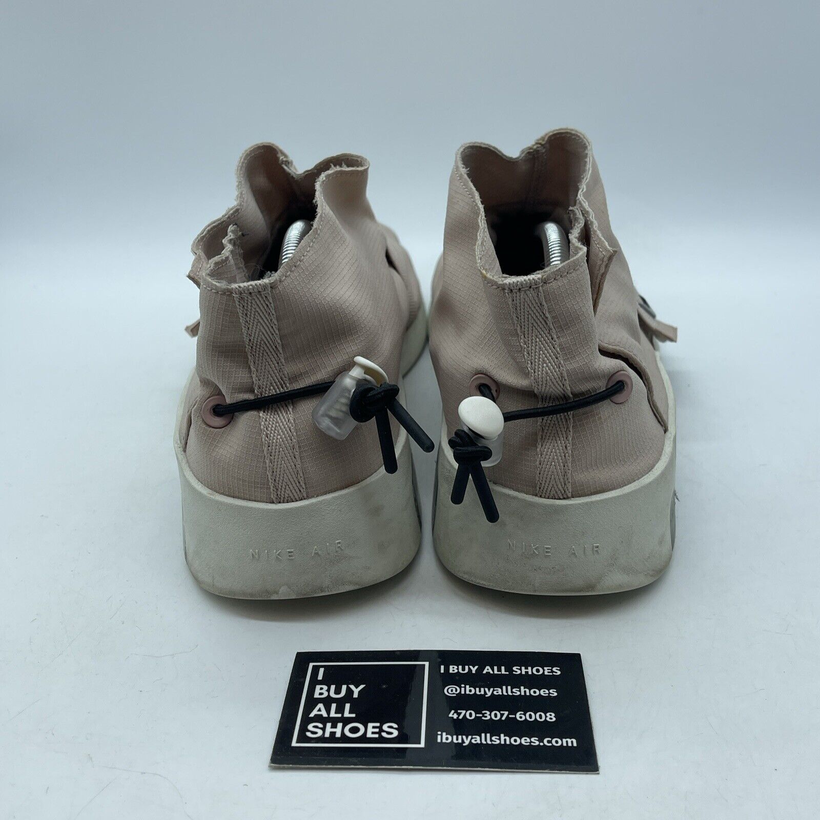 Size 12 - Nike Air Fear of God Moc Particle Beige Pink White Suede (AT8086-200)