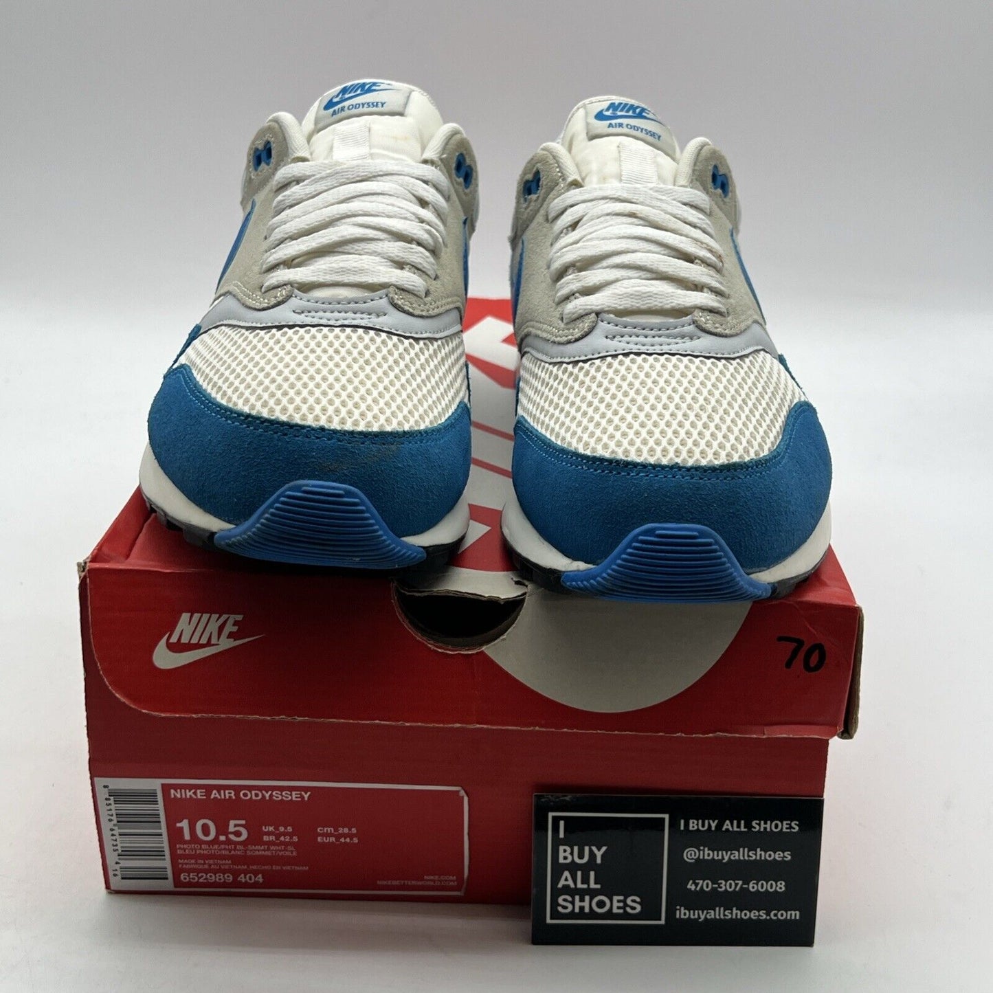 Size 10.5 - Nike Air Odyssey Photo Blue (652989-404)