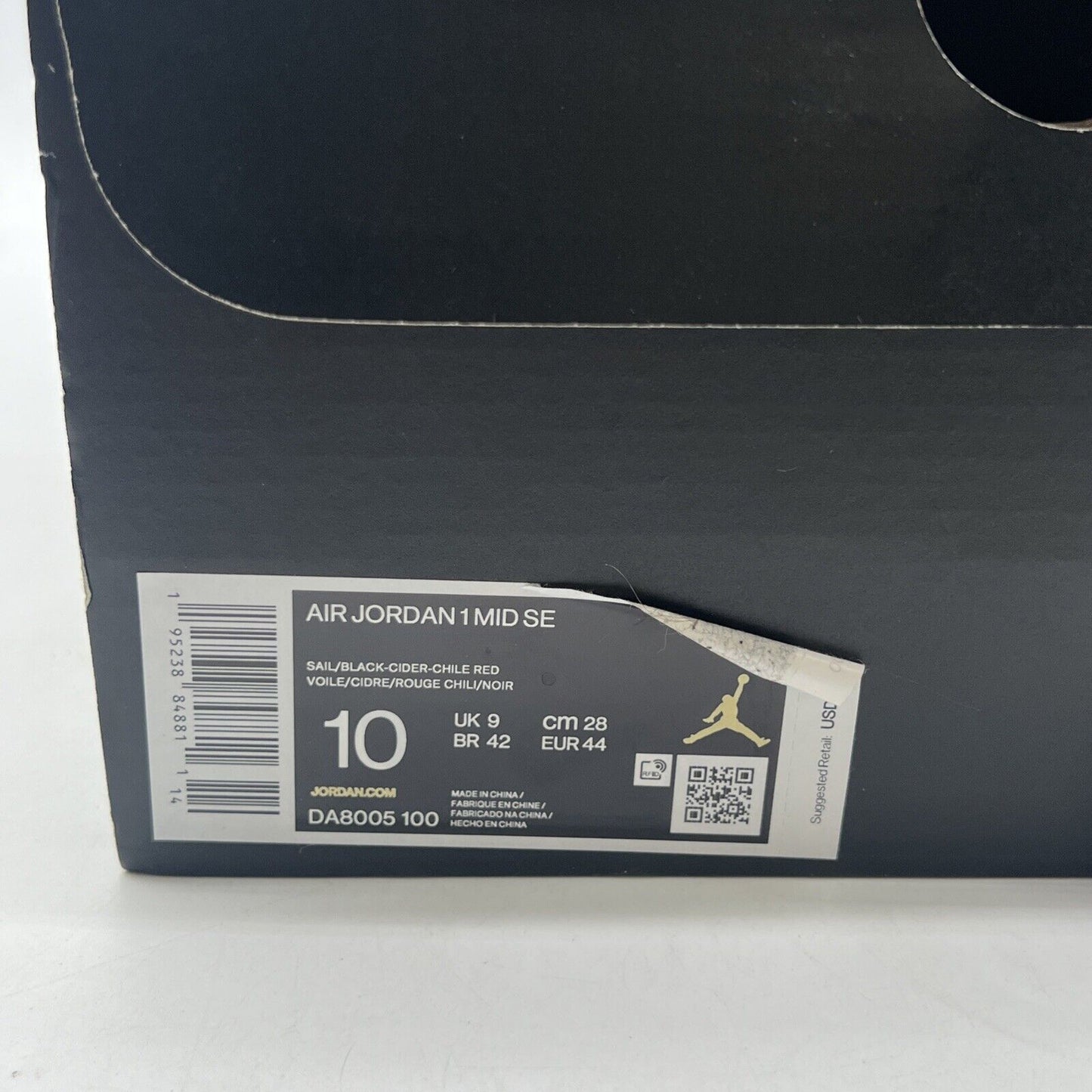 Size 10 - Air Jordan 1 SE Mid Brushstroke Paint Splatter (DA8005-100)