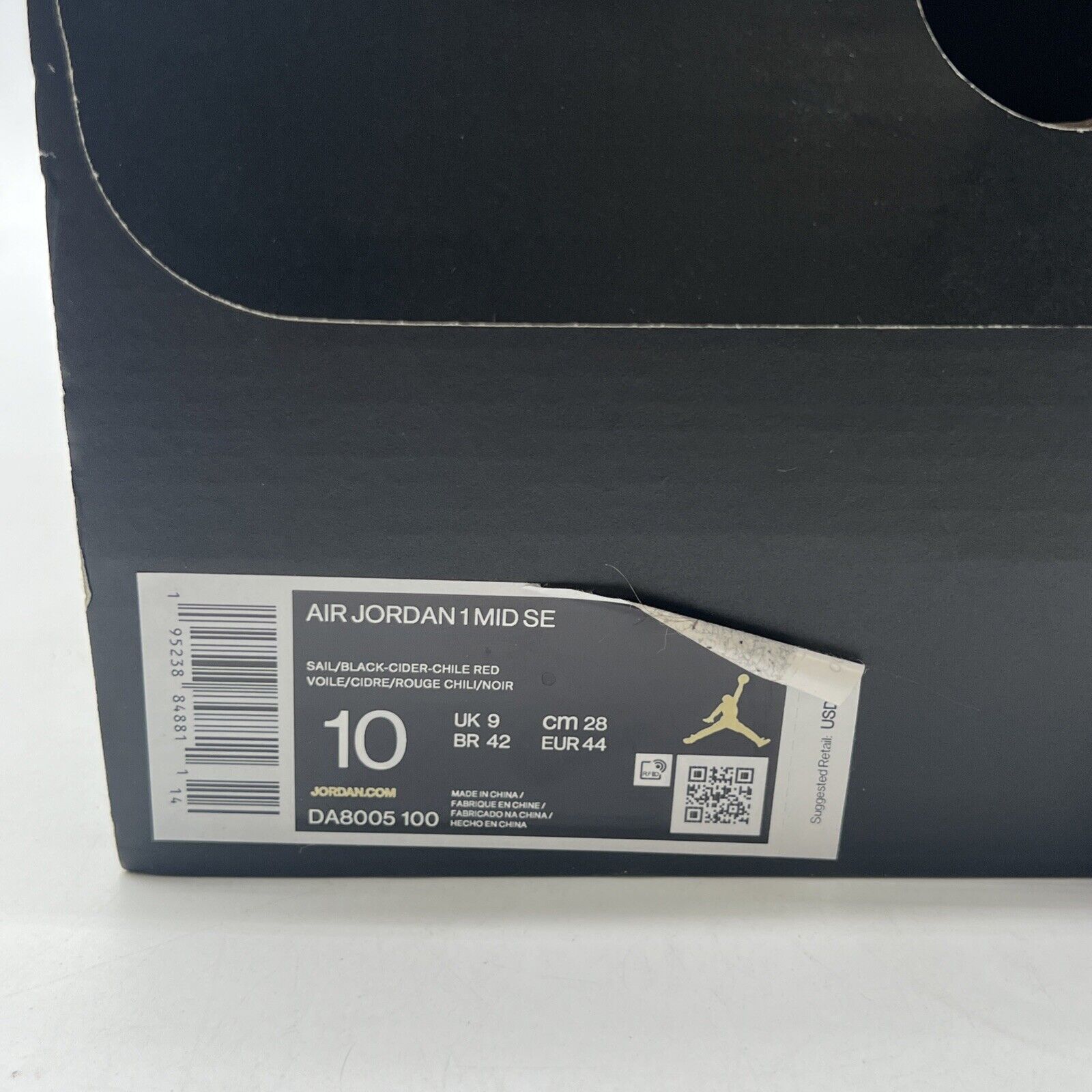 Size 10 - Air Jordan 1 SE Mid Brushstroke Paint Splatter (DA8005-100)