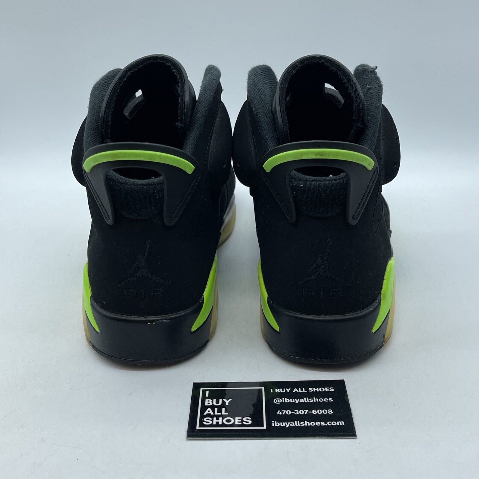 Size 9 - Jordan 6 Retro Electric Green 2021 Black Suede Rubber (CT8529-003)