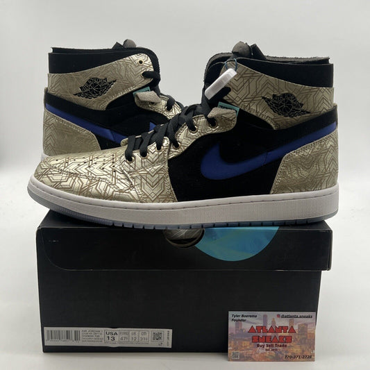Size 13 - Air Jordan 1 Zoom Comfort Gold Laser (DQ0659-700)