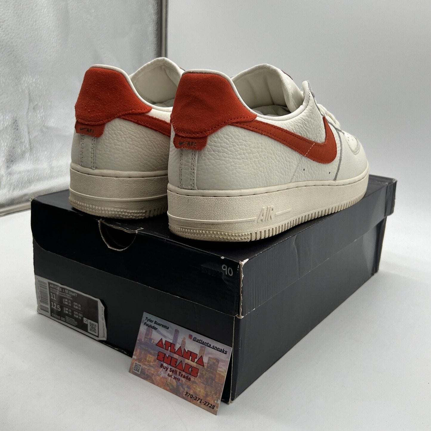 Size 11 - Nike Air Force 1 '07 Craft Mantra Orange (CV1755-100)