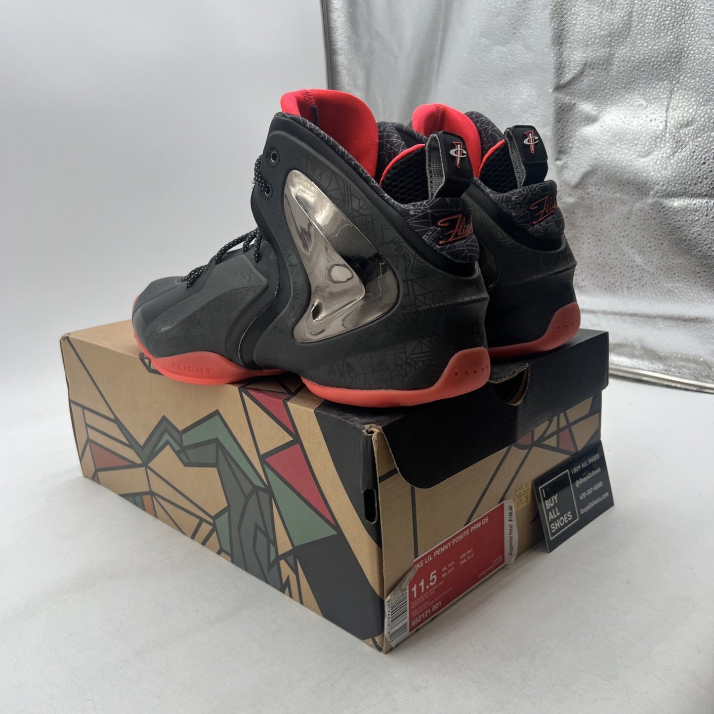 Size 11.5 - Nike Lil Penny Posite Prm Qs Gumbo League (652121-001)