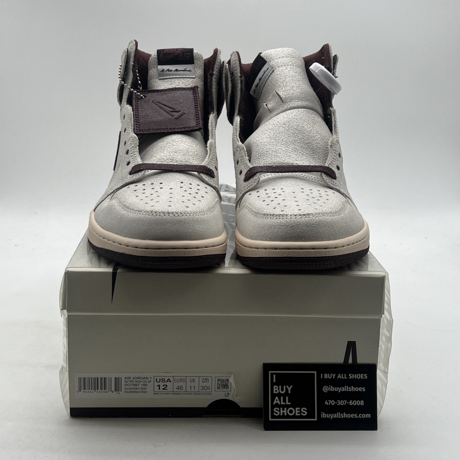 Size 12 - Air Jordan 1 OG x A Ma Maniere High Airness (DO7097-100)