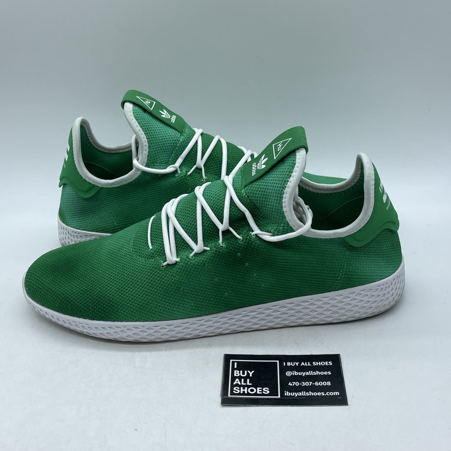 Size 14 - adidas Pharrell x Tennis Hu Holi Bright Green (DA9619)