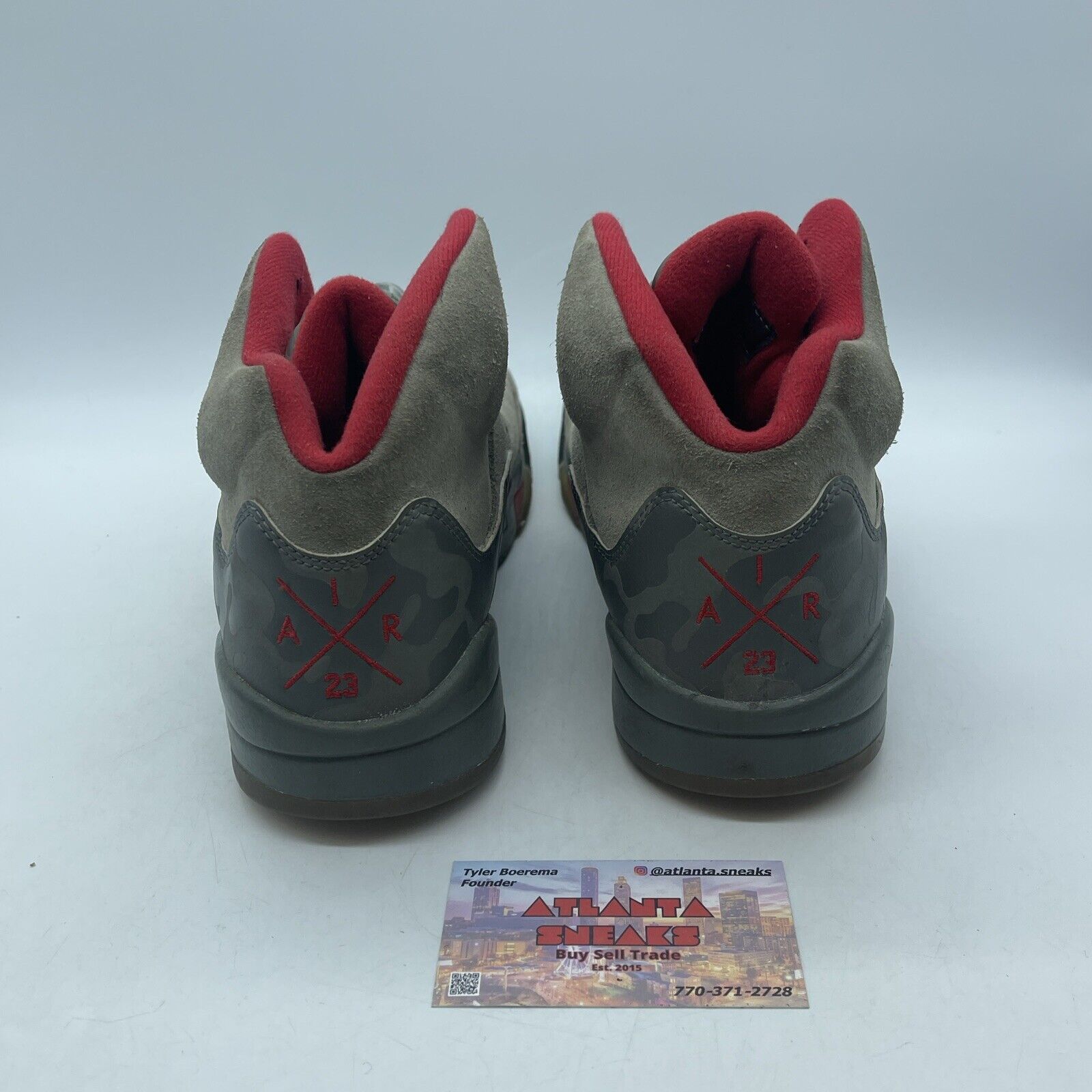 Size 8 - Air Jordan 5 Retro Camo Green Suede Leather (136027-051)