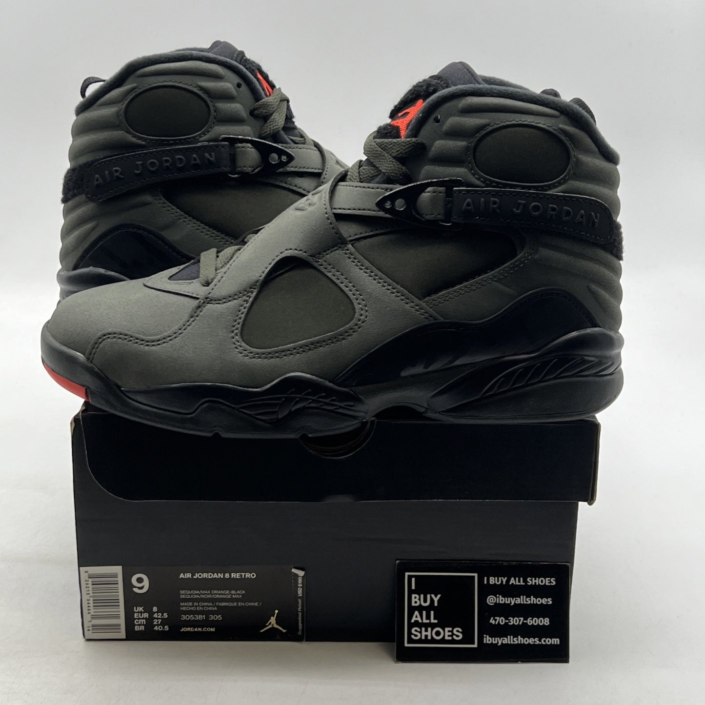 Size 9 - Air Jordan 8 Retro Take Flight (305381-305)
